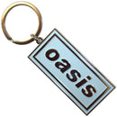 Oasis (Logo Enamel In-Fill) Sky Blue Keychain - The Musicstore UK