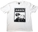 Oasis (Noel & Liam Boxed Photo) Unisex White T-Shirt - The Musicstore UK