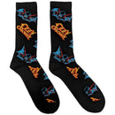 Ozzy Osbourne Unisex Ankle Socks: Logos & Bats (Black) (UK Size 7 - 11) - The Musicstore UK