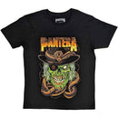 Pantera Unisex T-Shirt: Snake & Skull (Black) - The Musicstore UK