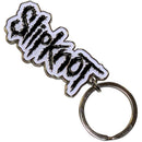 Slipknot (Black Logo White Border) Metal Keychain - The Musicstore UK
