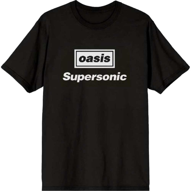 Oasis (Supersonic Title) Black Unisex T-Shirt