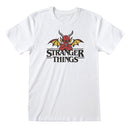 Stranger Things (Demon) Unisex White T-Shirt - The Musicstore UK