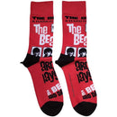 The Beatles Unisex Ankle Socks: A Hard Day's Night (Red) (UK Size 7 - 11) - The Musicstore UK