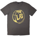 The LA's Unisex T-Shirt: Yellow Drum Head Logo (Charcoal Grey) - The Musicstore UK