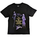 The Nightmare Before Christmas Unisex T-Shirt: Purple Characters (Black) (Embellished) - The Musicstore UK