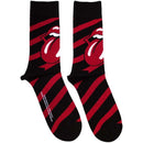 The Rolling Stones Unisex Ankle Socks: Stripes (Black) (UK Size 7 - 11) - The Musicstore UK
