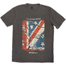 The Stone Roses Unisex Stone Wash T-Shirt: Waterfall Jumbo-Print Stone Wash (Charcoal Grey) - The Musicstore UK
