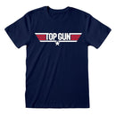 Top Gun - Logo (Unisex Navy T-Shirt) Ex Large - The Musicstore UK