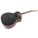 Vintage Revo Elektra Electro Acoustic Guitar. Black Silk - The Musicstore UK