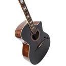 Vintage Revo Elektra Electro Acoustic Guitar. Black Silk - The Musicstore UK