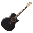 Vintage Revo Elektra Electro Acoustic Guitar. Black Silk - The Musicstore UK
