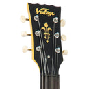 Vintage V120 Reissued Electric Guitar. TV Yellow - The Musicstore UK