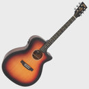 Vintage VEC1900SB Stage Series 'Grand Auditorium' Cutaway Electro-Acoustic Guitar. Sunburst - The Musicstore UK