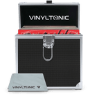 Vinyl Tonic VT05B 7" Vinyl Storage Case With Cloth - Black - The Musicstore UK