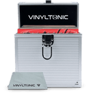Vinyl Tonic VT05S 7" Vinyl Storage Case With Cloth - Silver - The Musicstore UK