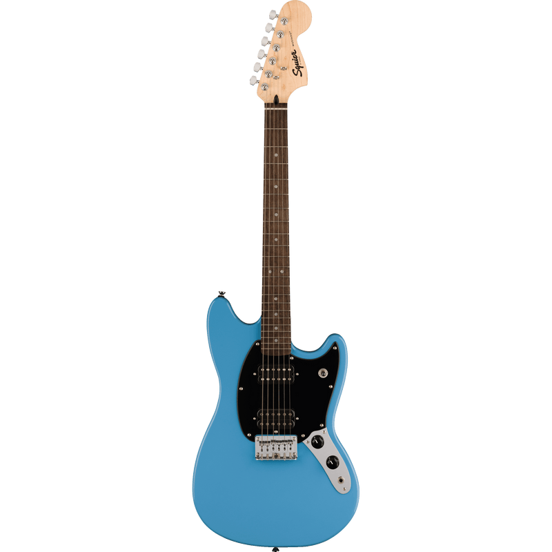 Squier Sonic Mustang HH, Laurel Fingerboard, Black Pickguard, California Blue