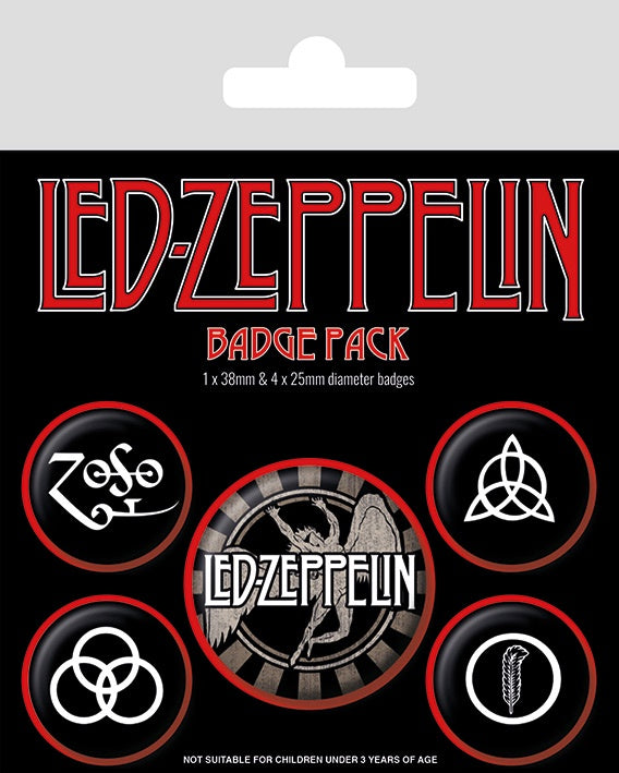 Led Zeppelin (Symbols) Badge Pack