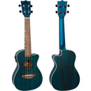 Flight Gemstone DUC380 Topaz Electric Concert Ukulele. With Gig Bag
