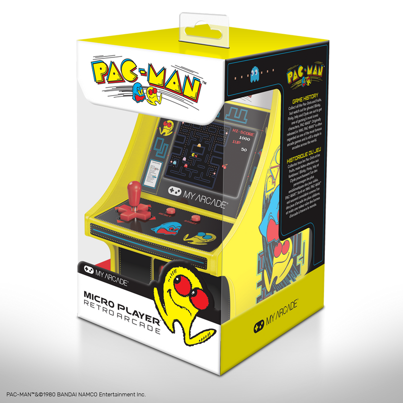 PAC-MAN Micro Player Collectible Miniature Arcade Cabinet