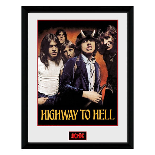 AC/DC  (Highway to Hell) Framed Collectors Print 30x40 cm