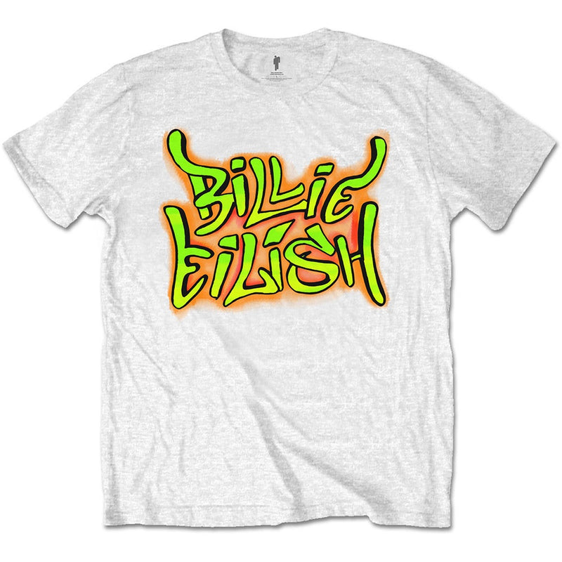 Billie Eilish (Graffiti) White Unisex T-Shirt (EOL)