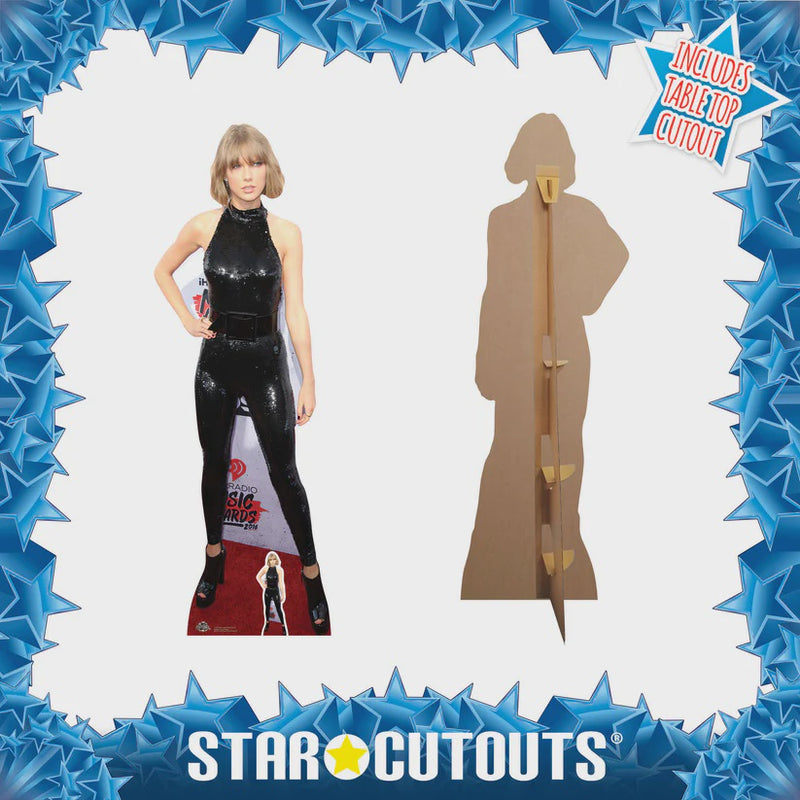 Taylor Swift (Black Catsuit) 179cm Life Size Cardboard Cut Ou