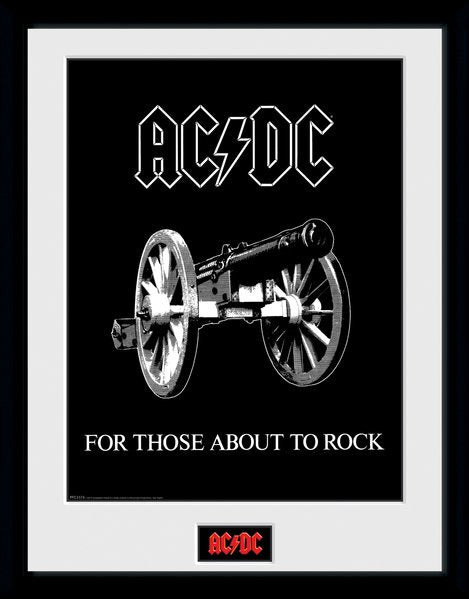 AC/DC (For Those About to Rock) Framed Collectors Print 30x40 cm