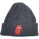 The Rolling Stones Classic Tongue Unisex Beanie Hat (Cable Knit)