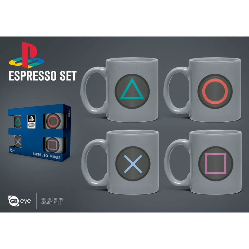 Playstation (Buttons) Espresso Set