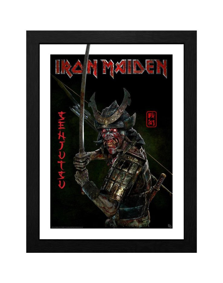 Iron Maiden (Senjutsu) A3 Framed Collector Print 30x40cm