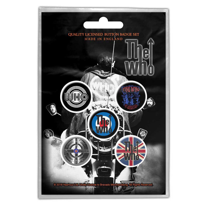 The Who (Quadrophenia) Button Badge Pack