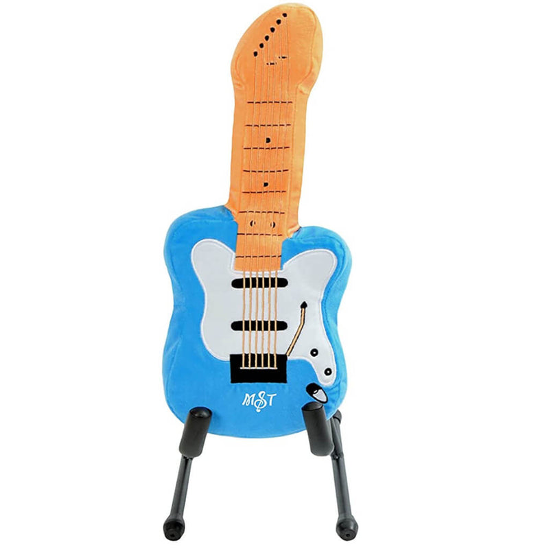 Music Soft Toys (Electric Guitar) Plush Toy in blue.