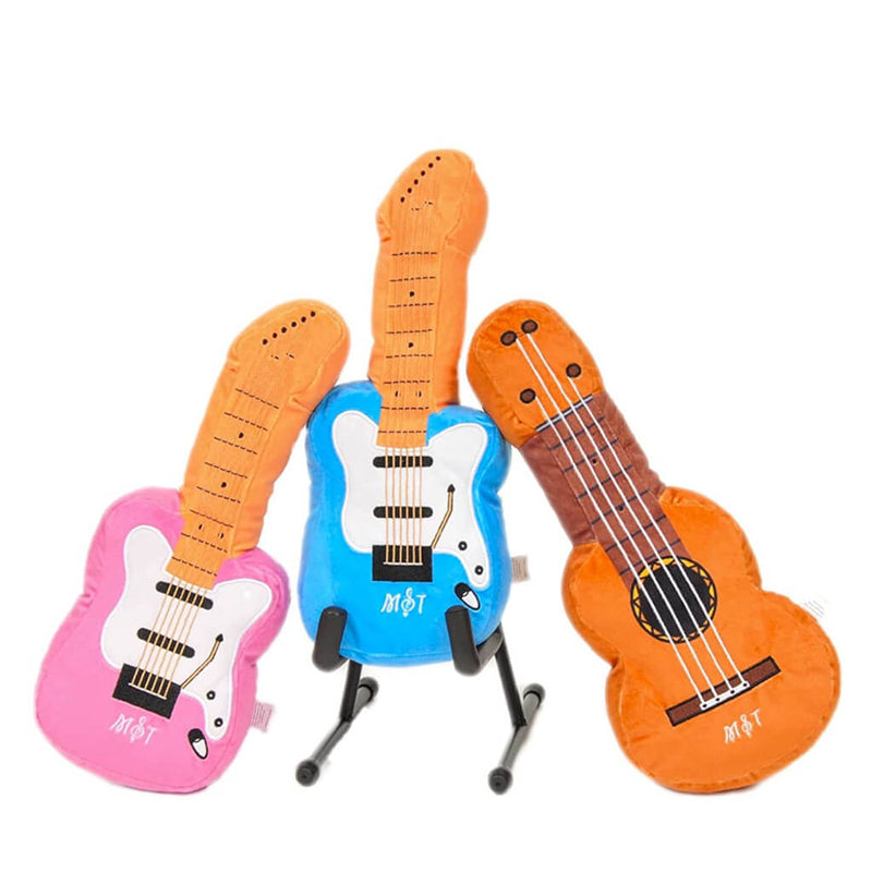 Music Soft Toys (Electric Guitar) Plush Toy in blue.