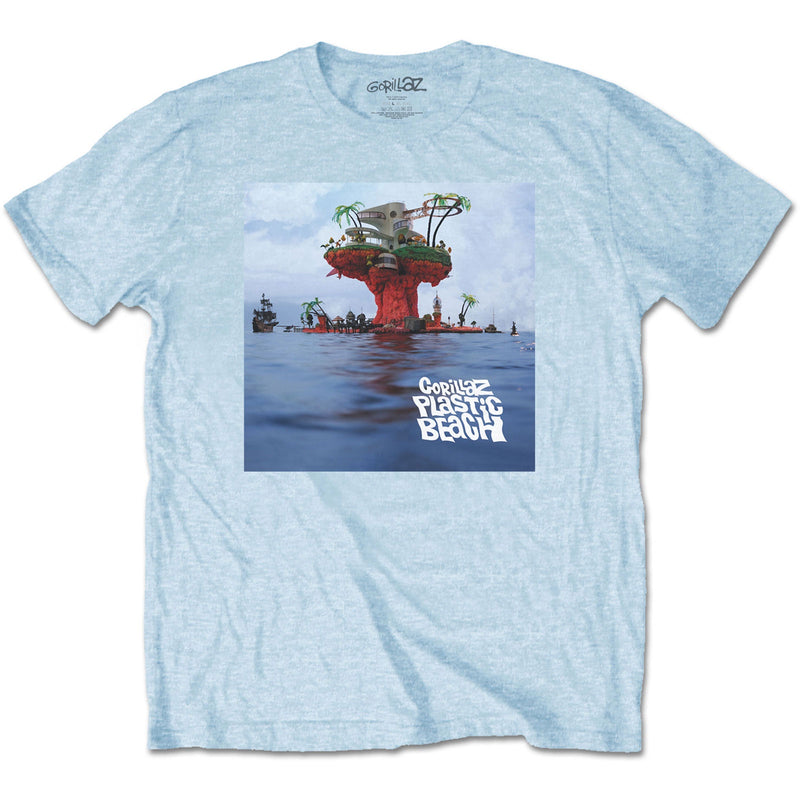 Gorillaz (Plastic Beach) Blue Unisex T-Shirt