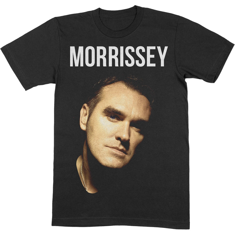 Morrissey (Face Photo) Black Unisex T-Shirt