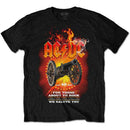 AC/DC (FTATR 40th Anniversary, Flaming, Back Print) Unisex T-Shirt - The Musicstore UK