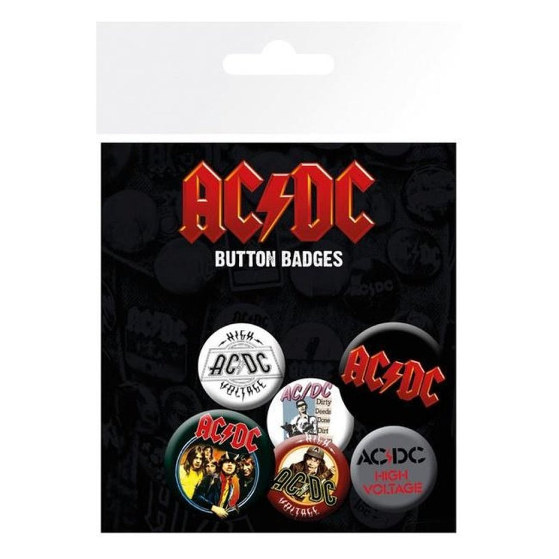 AC/DC (Mix) Badge Pack - The Musicstore UK