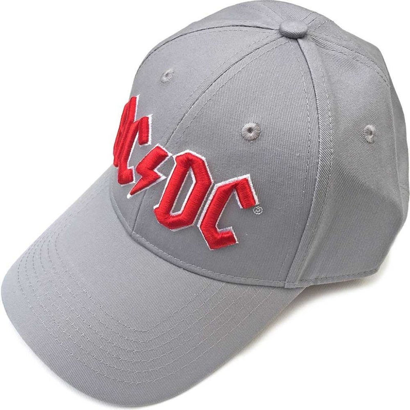 AC/DC Red Logo Grey Baseball Cap - The Musicstore UK