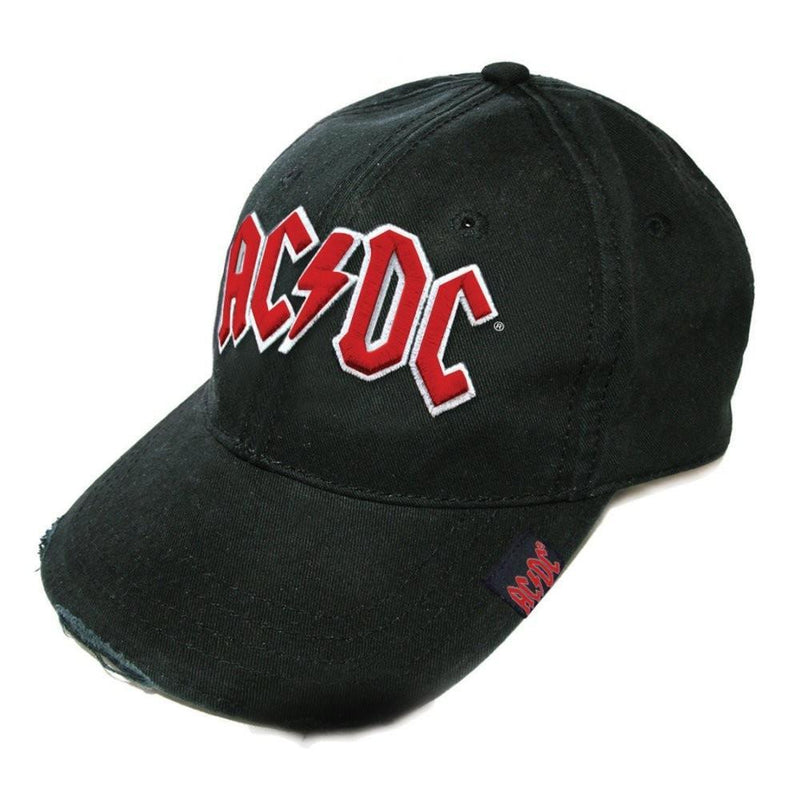 AC/DC (Red on White Logo) Baseball Cap - The Musicstore UK