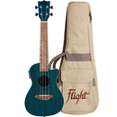 Flight Gemstone DUC380 Topaz Electric Concert Ukulele. With Gig Bag