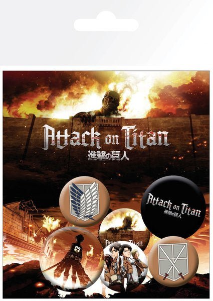 Attack on Titan (Characters) Badge Pack - The Musicstore UK