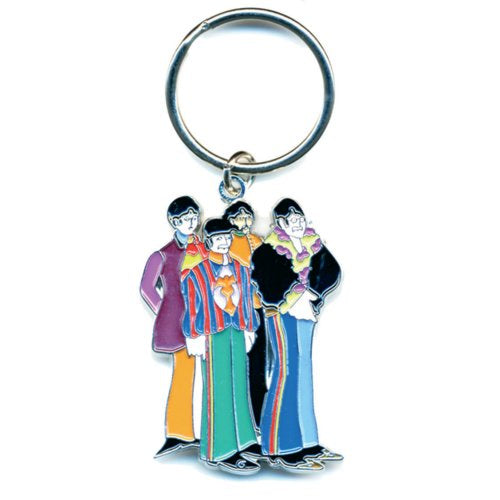 The Beatles Yellow Submarine Band Metal Keychain (Enamel In-Fill)