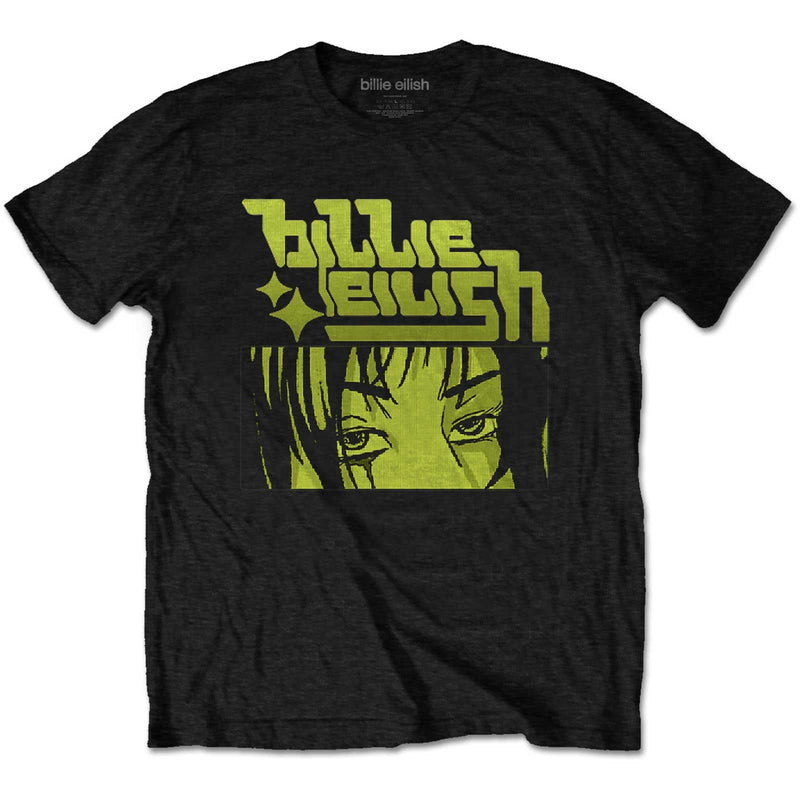 Billie Eilish (Anime Logo) Dip Dye Unisex T-Shirt - The Musicstore UK