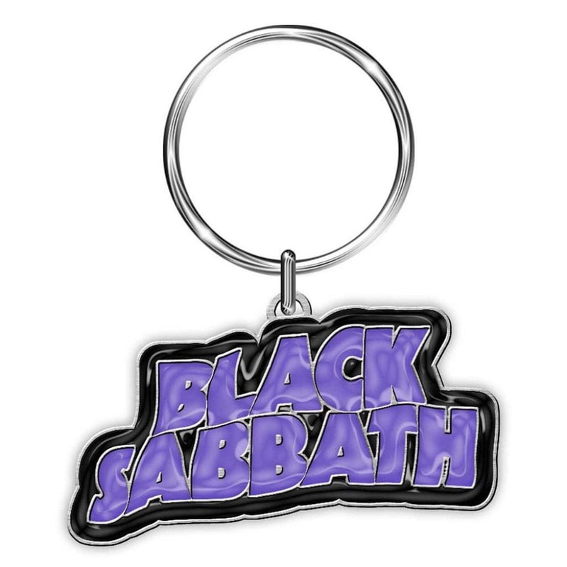 Black Sabbath (Logo) Keychain (Enamel In Fill) - The Musicstore UK