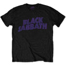 Black Sabbath (Wavy Logo) Black Vintage Unisex T-Shirt - The Musicstore UK