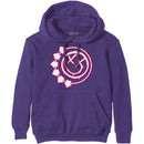 Blink-182 (Six Arrow Smiley) Purple Unisex Pullover Hoodie - The Musicstore UK