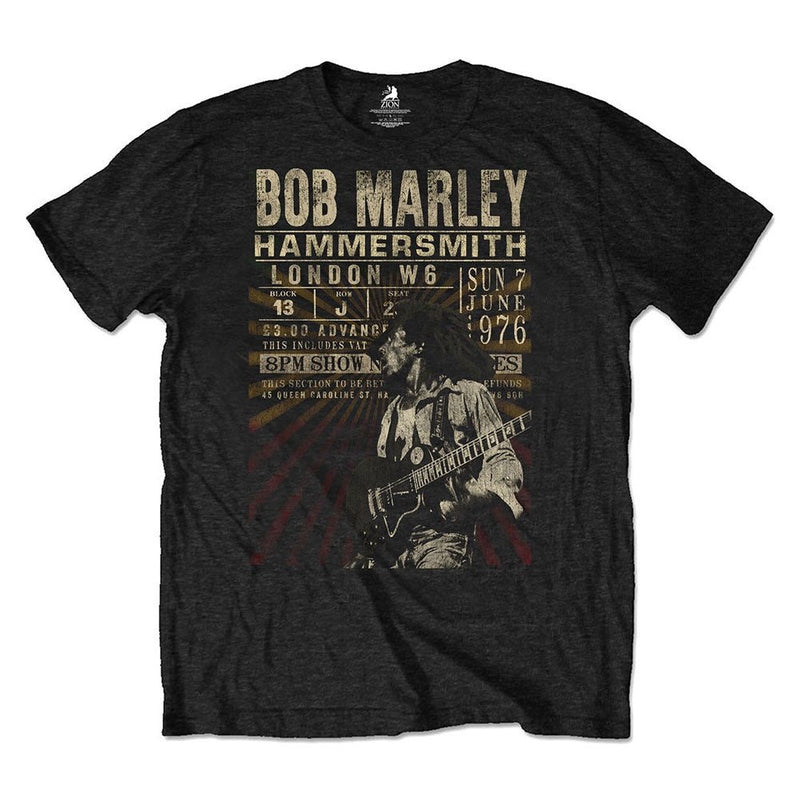 Bob Marley (Hammersmith '76) ECO Unisex T-Shirt - The Musicstore UK