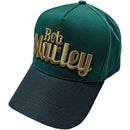 Bob Marley (Text Logo) Green Mesh-Back Cap - The Musicstore UK