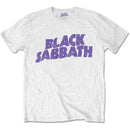 Black Sabbath (Wavy Logo) Kids WhiteT-Shirt